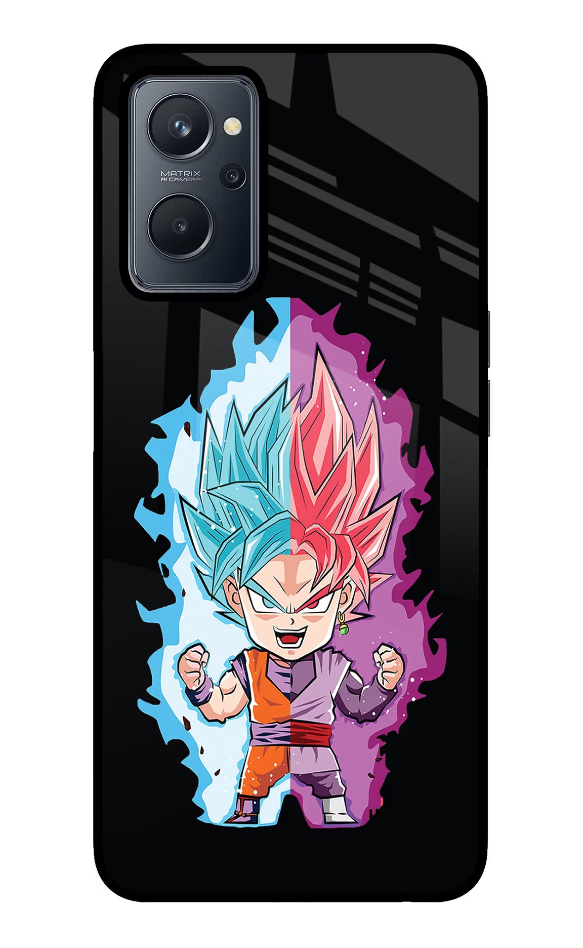 Chota Goku Realme 9i 4G Glass Case Back Cover by Casekaro