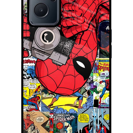 Spider Man Realme 9i 4G Glass Case Back Cover by Casekaro
