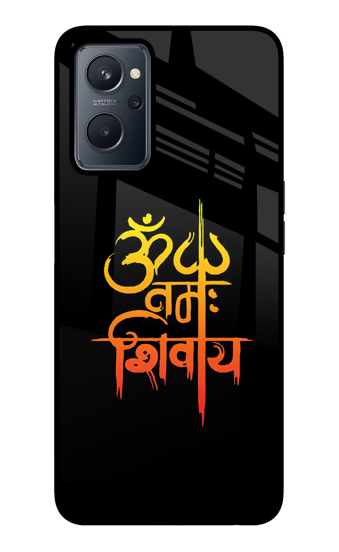 Om Namah Shivay Realme 9i 4G Glass Case Back Cover by Casekaro