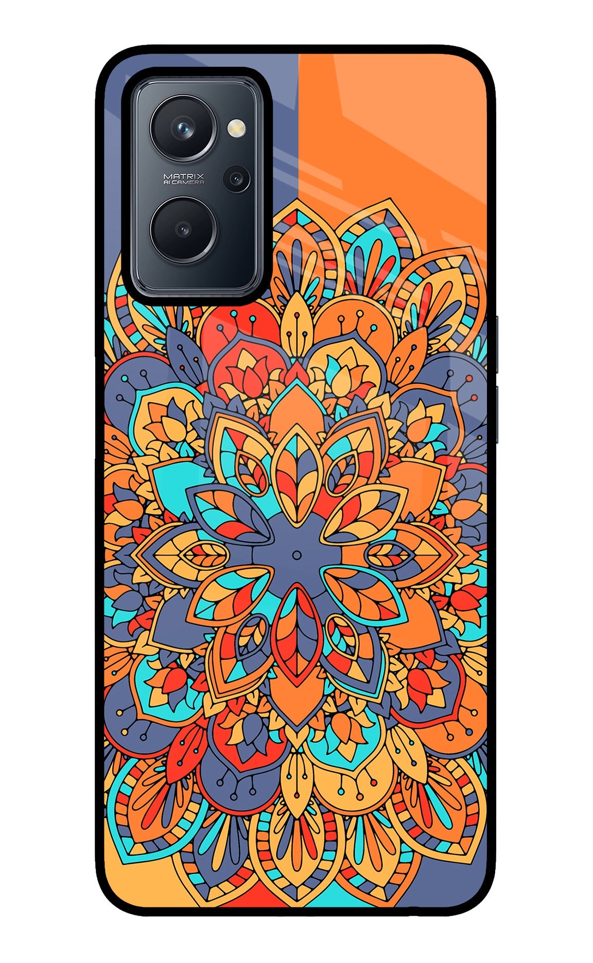 Color Mandala Realme 9i 4G Glass Case