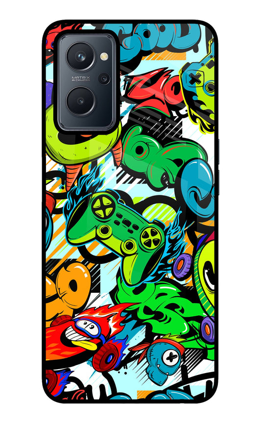 Game Doodle Realme 9i 4G Glass Case