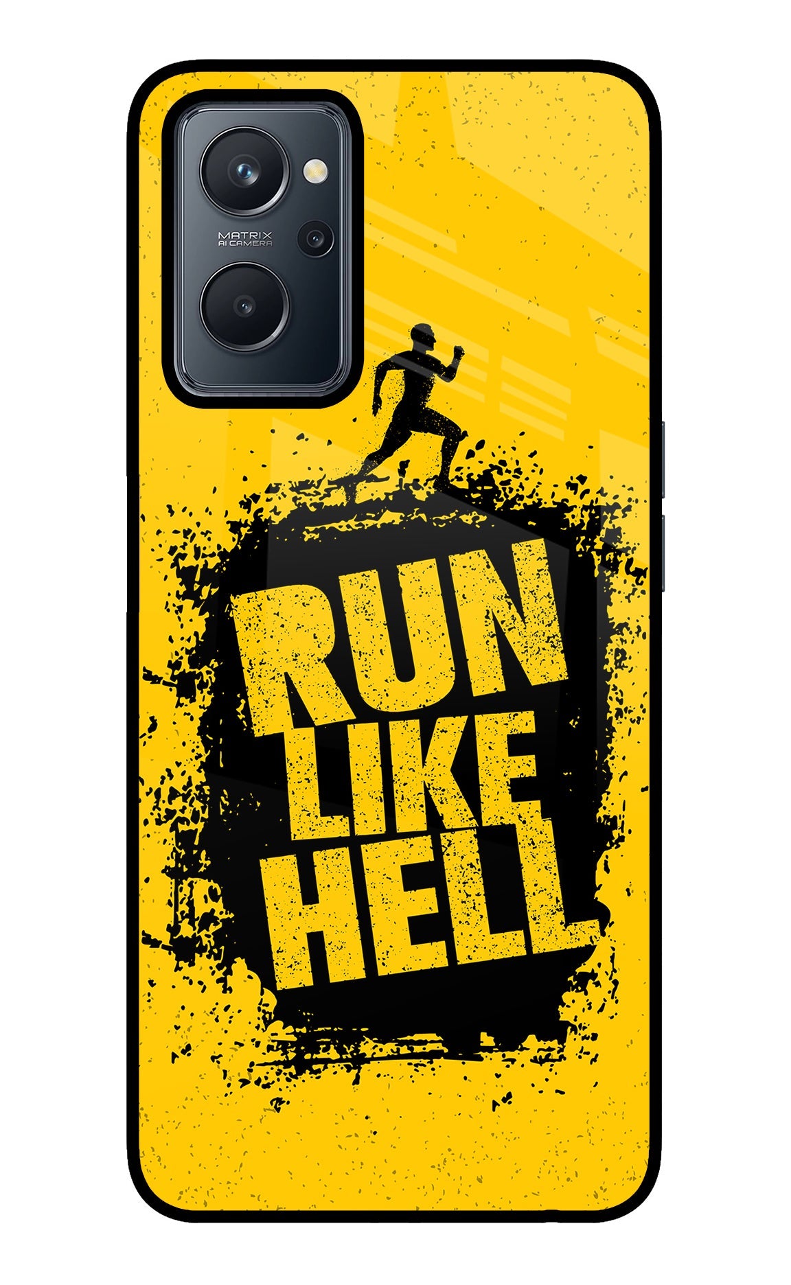 Run Like Hell Realme 9i 4G Glass Case