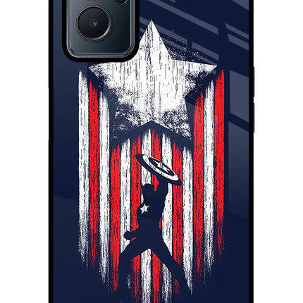 Captain America Marvel Art Realme 9i 4G Glass Case