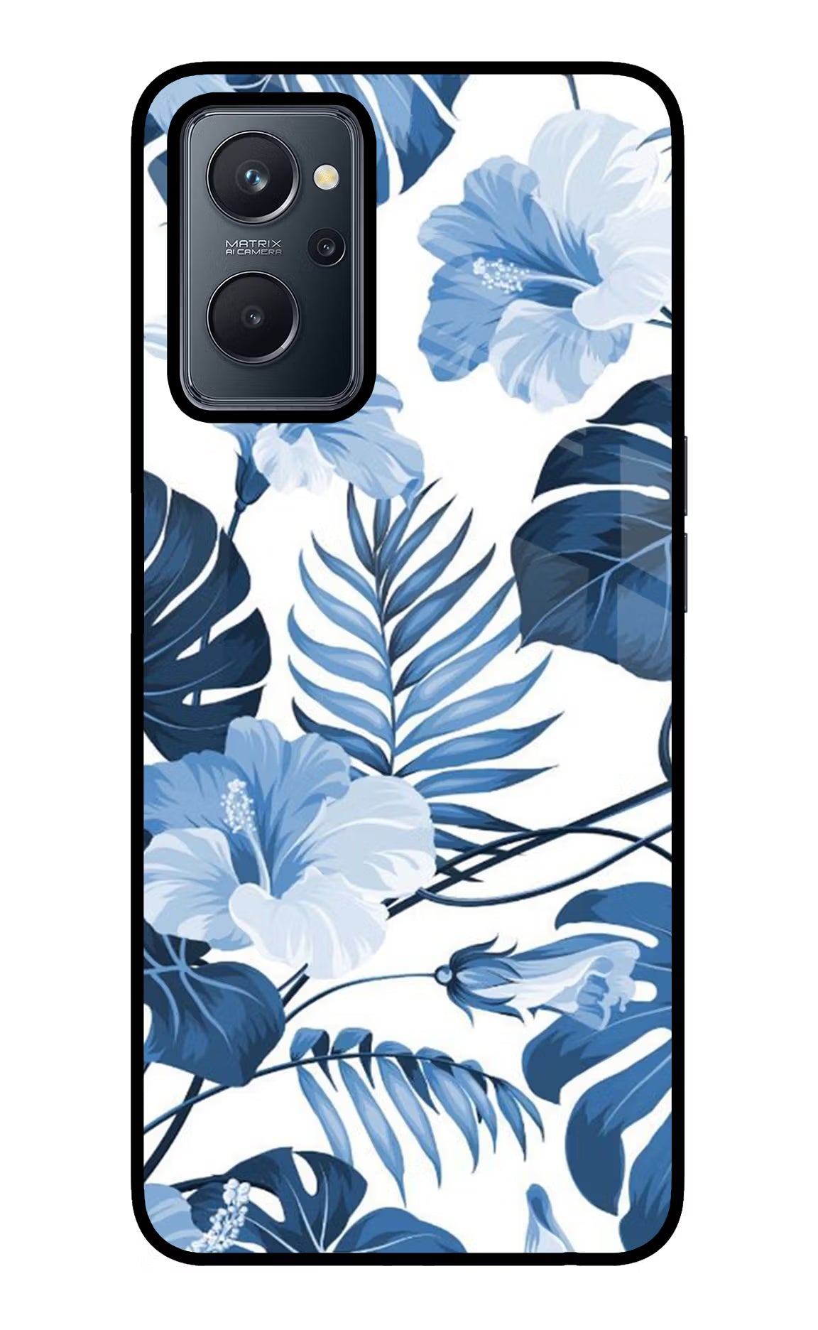 Fabric Art Realme 9i 4G Glass Case Back Cover by Casekaro