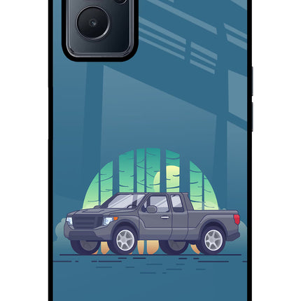 Retro Garage Vibe Realme 9i 4G Glass Case