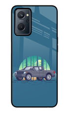Retro Garage Vibe Realme 9i 4G Glass Case