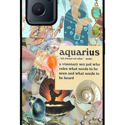 Aquarius Zodiac Realme 9i 4G Glass Case