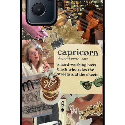 Capricorn Zodiac Realme 9i 4G Glass Case