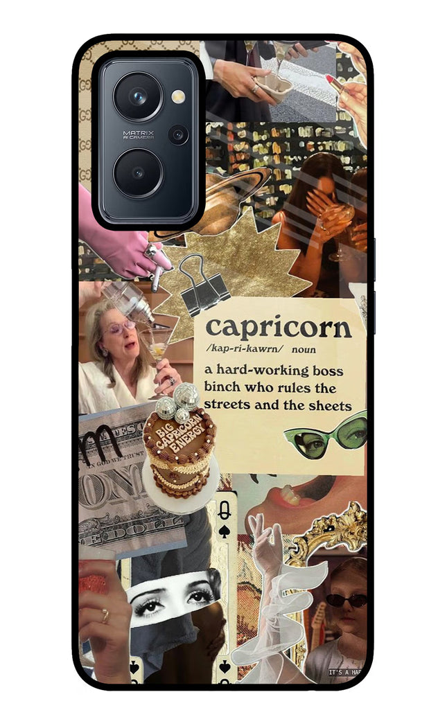 Capricorn Zodiac Realme 9i 4G Glass Case