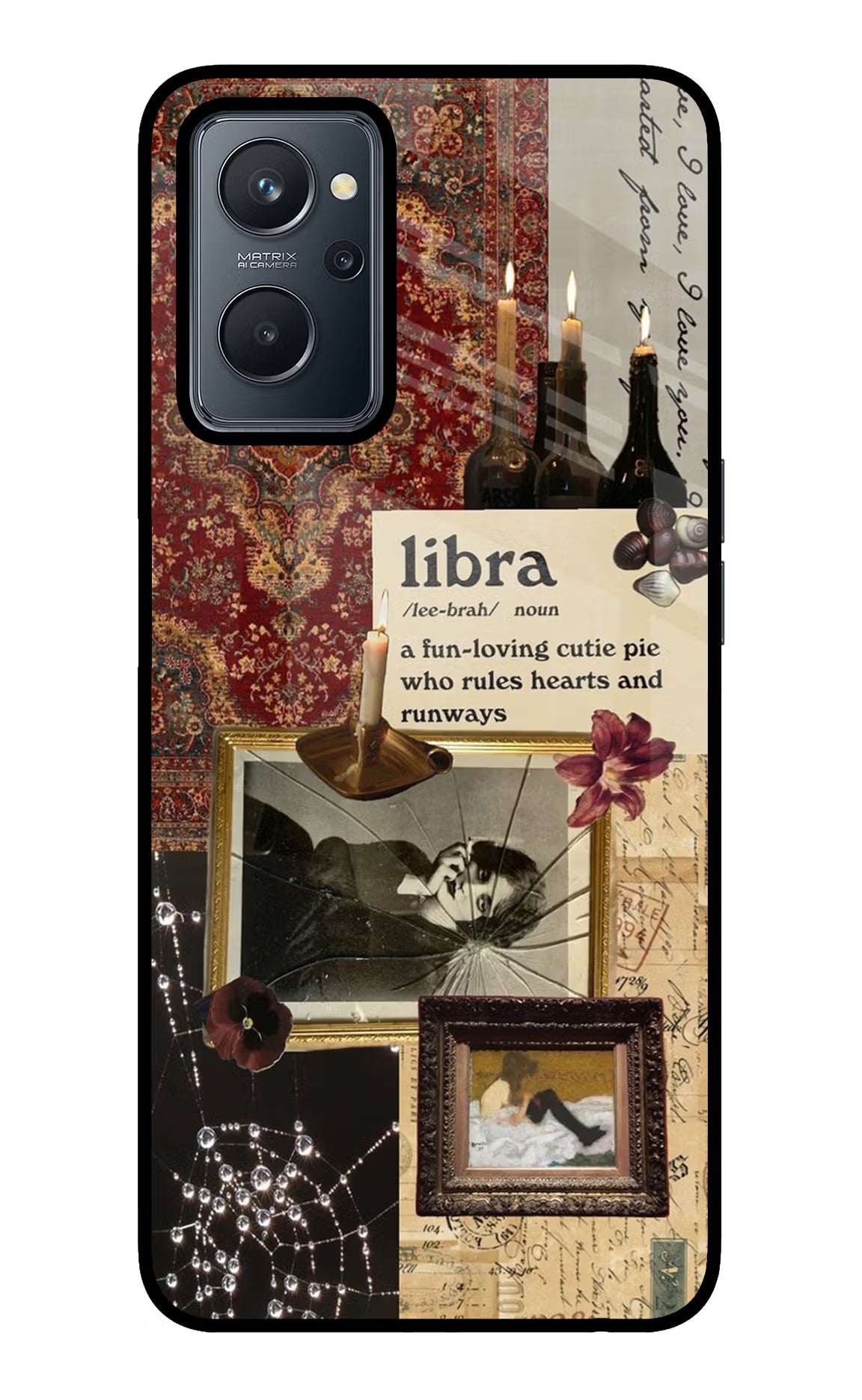 Libra Zodiac Realme 9i 4G Glass Case