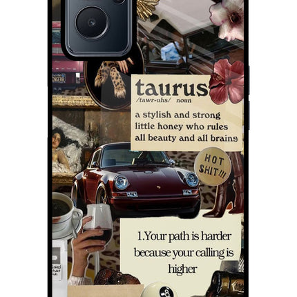 Taurus Zodiac Realme 9i 4G Glass Case