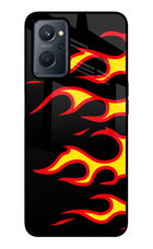 Side Sweep Flames Realme 9i 4G Glass Case