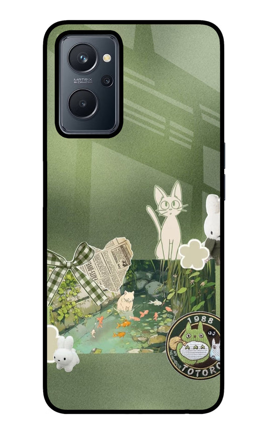 Aesthetic anime Realme 9i 4G Glass Case