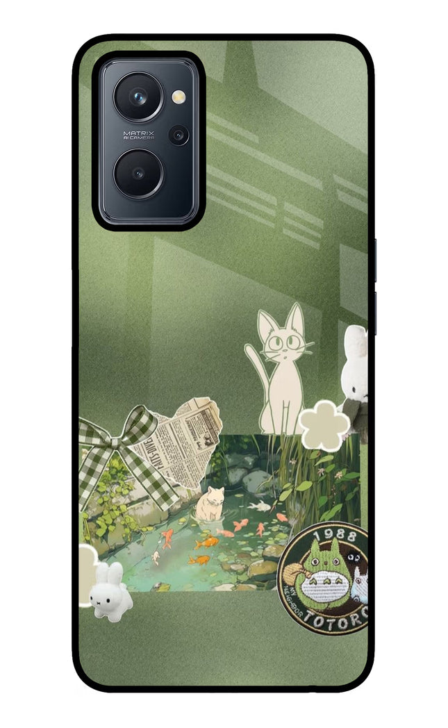 Aesthetic anime Realme 9i 4G Glass Case