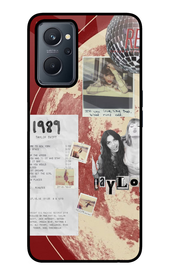 Taylor Swift Realme 9i 4G Glass Case