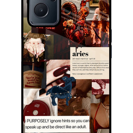 Zodiac Aries Realme 9i 4G Glass Case