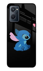 Stitch Crush Realme 9i 4G Glass Case