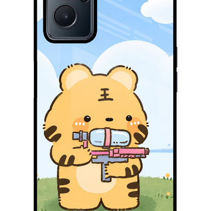 Tiger Treat Realme 9i 4G Glass Case