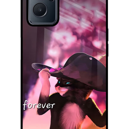 Forever Cat Realme 9i 4G Glass Case