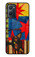 Pop Cat Realme 9i 4G Glass Case