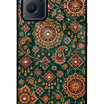 Green Pataka Realme 9i 4G Glass Case