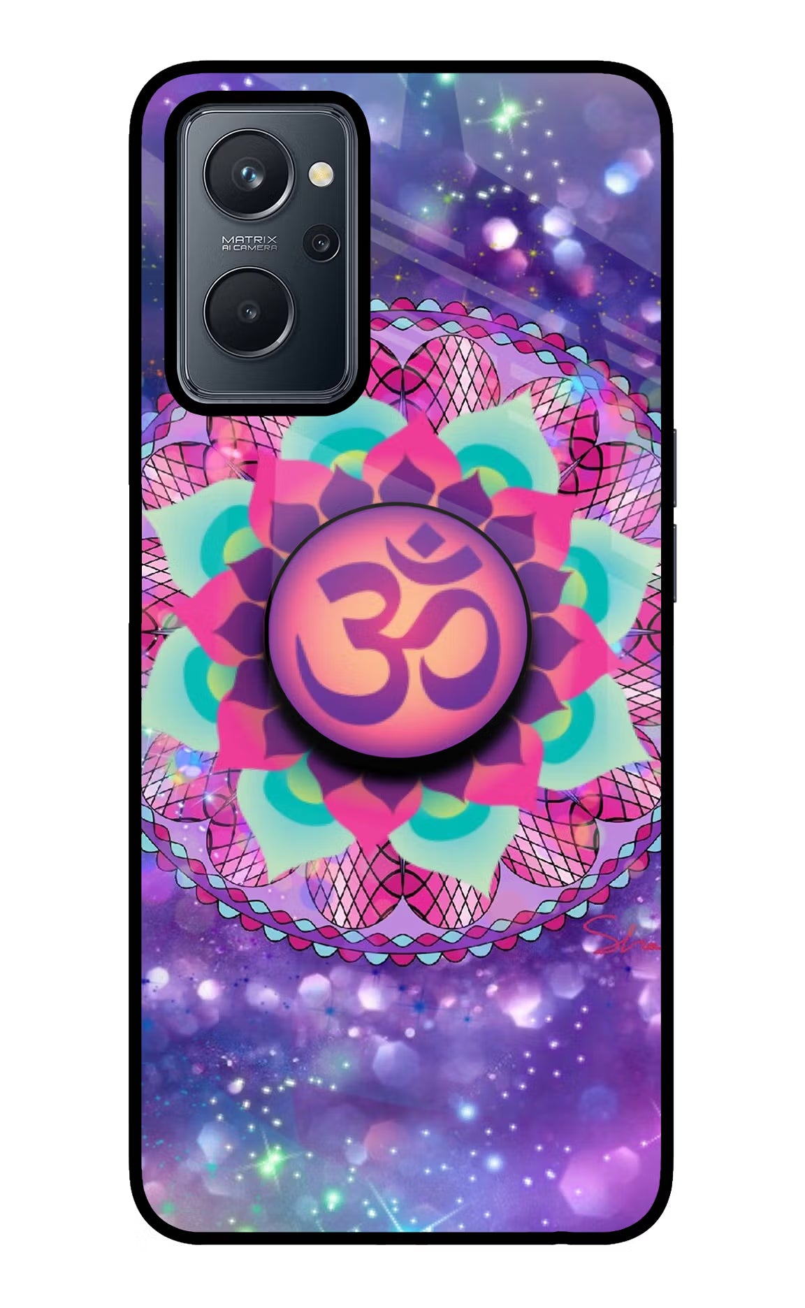 Om Purple Realme 9i 4G Pop Case by Casekaro