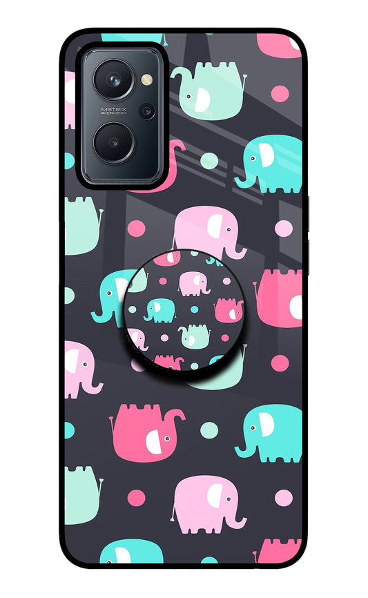 Baby Elephants Realme 9i 4G Glass Case