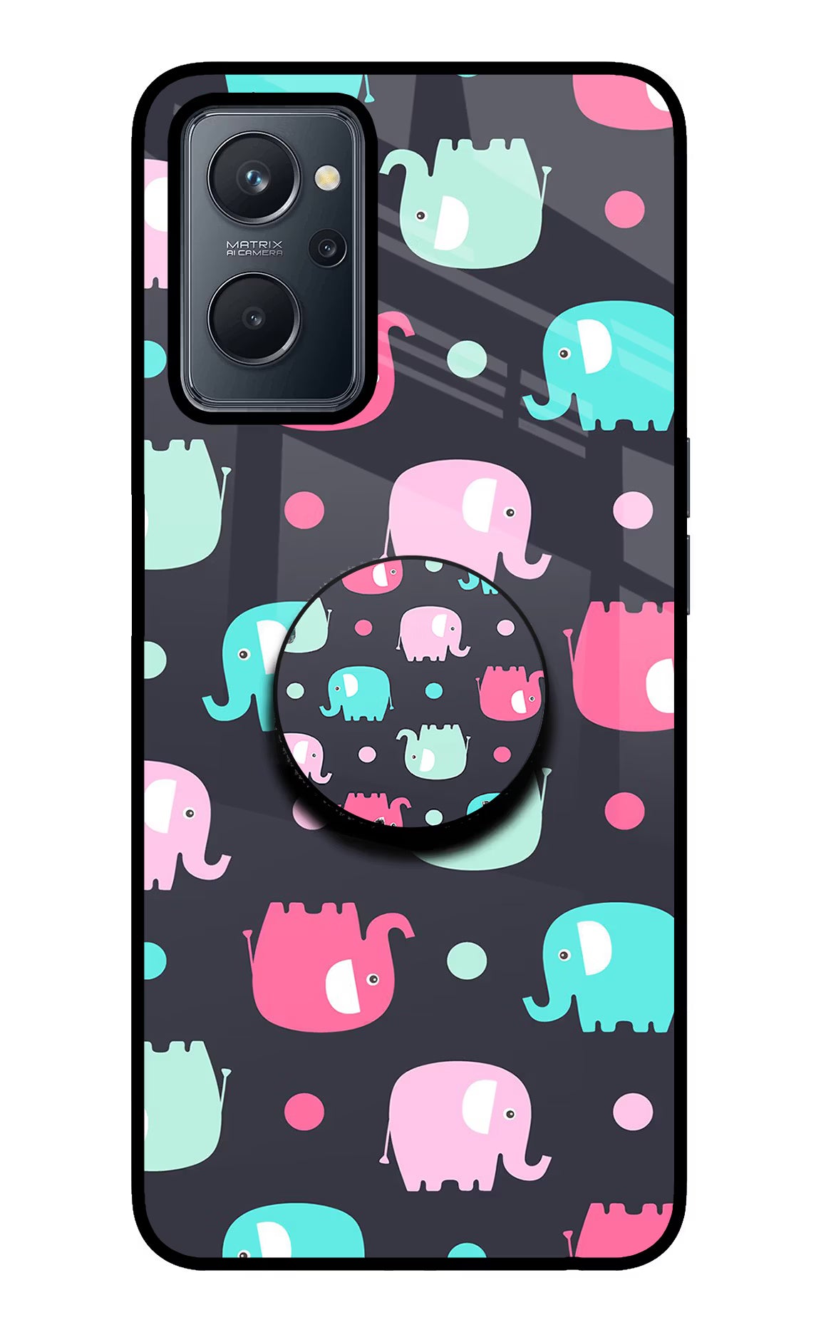 Baby Elephants Realme 9i 4G Pop Case by Casekaro
