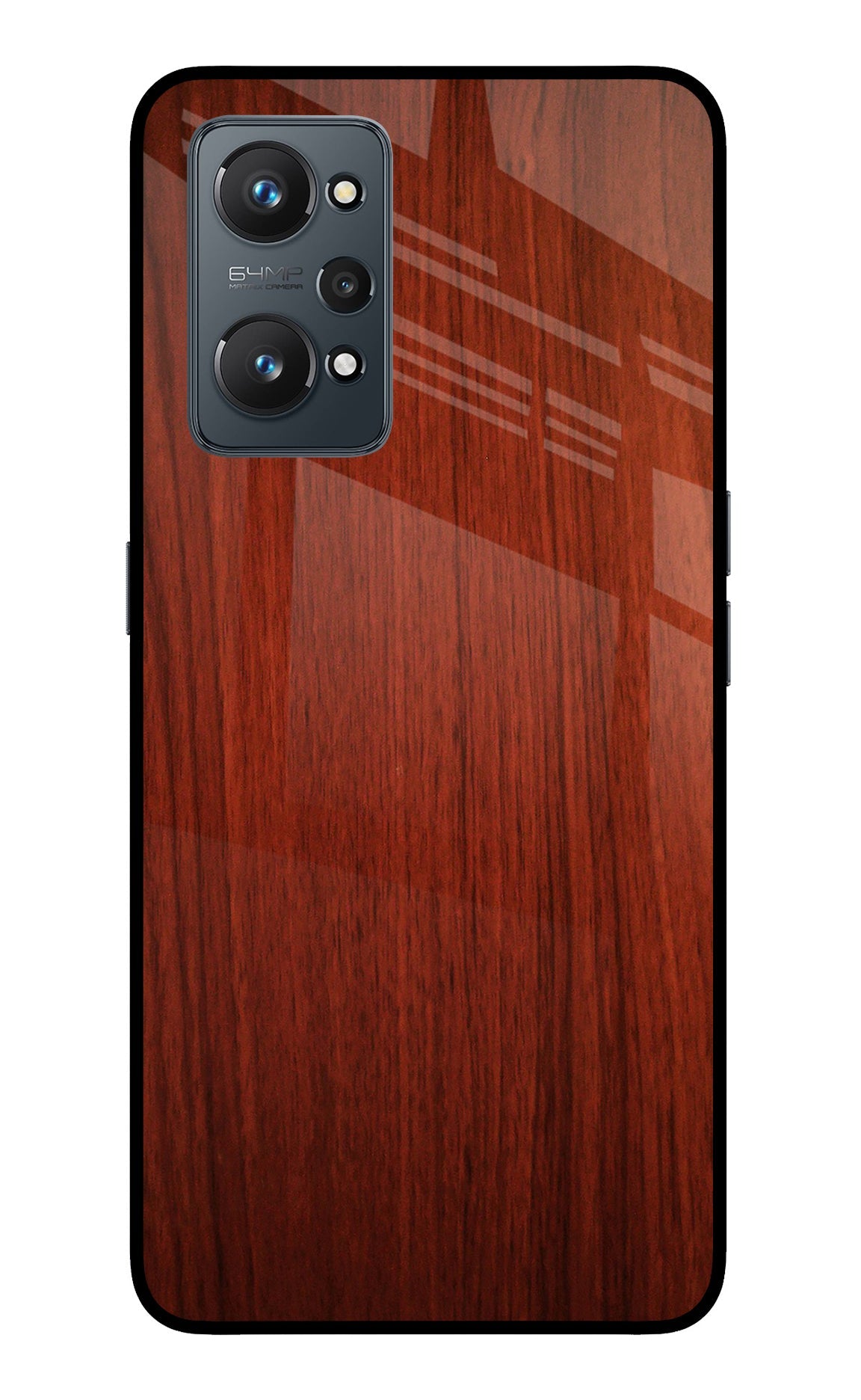 Wooden Plain Pattern Realme GT 2 5G Glass Case