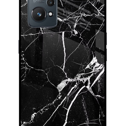 Black Marble Pattern Realme GT 2 5G Glass Case