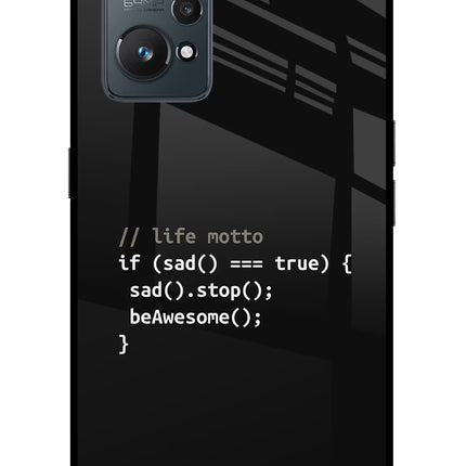 Life Motto Code Realme GT 2 5G Glass Case