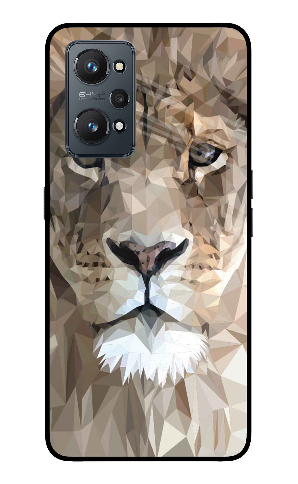 Lion Art Realme GT 2 5G Glass Case Back Cover by Casekaro