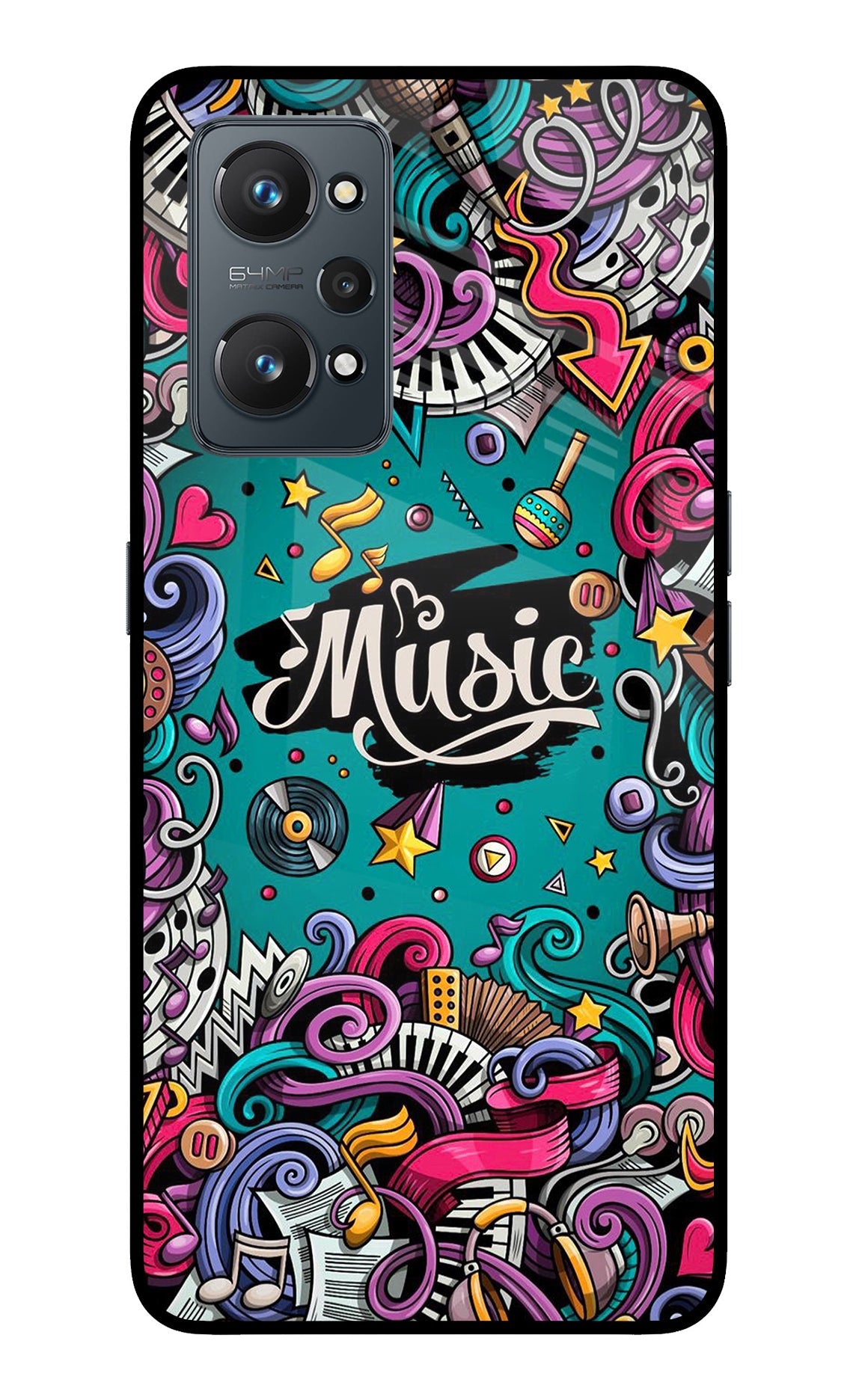 Music Graffiti Realme GT 2 5G Back Cover