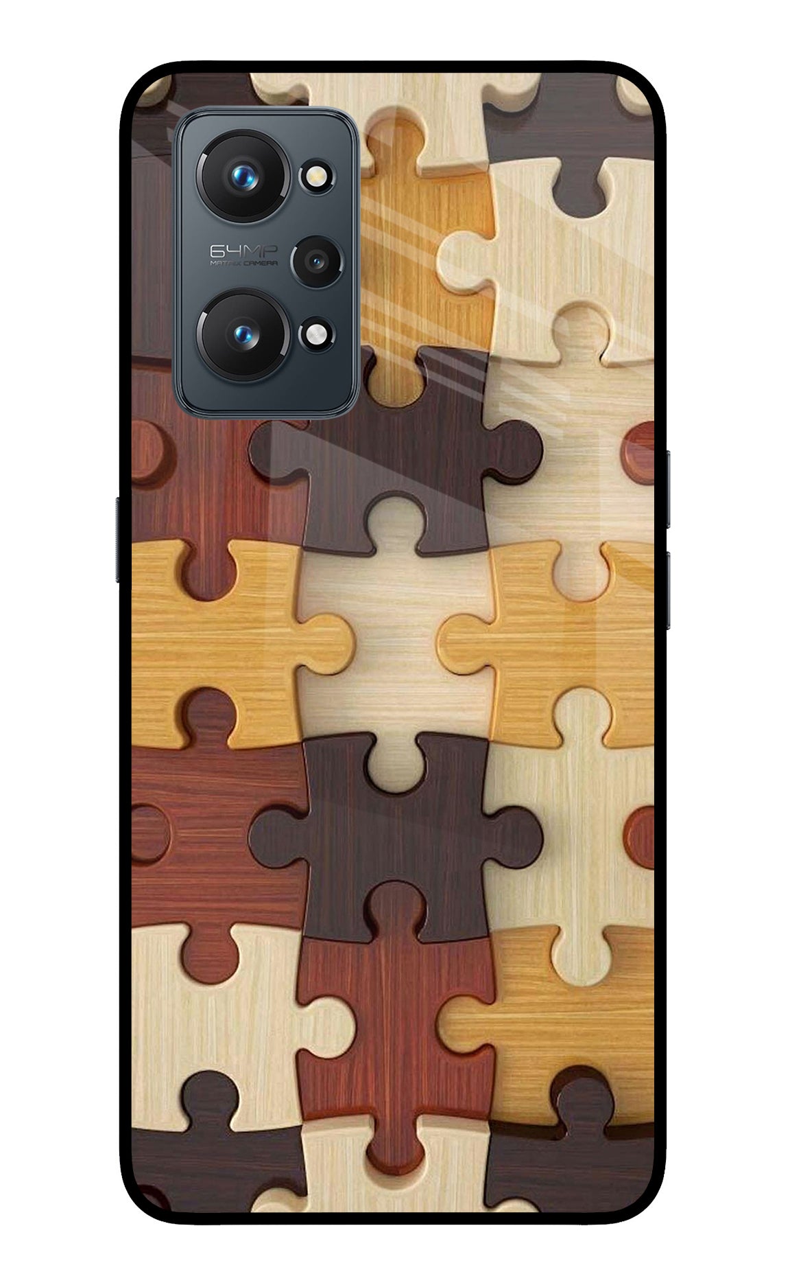 Wooden Puzzle Realme GT 2 5G Back Cover