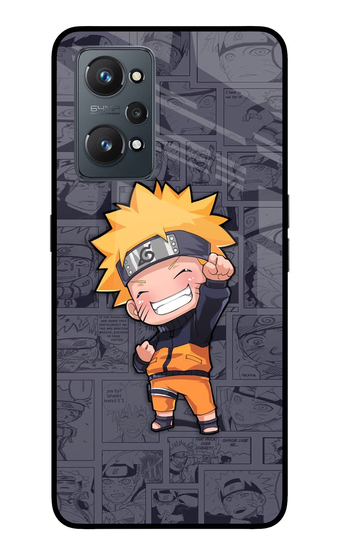 Chota Naruto Realme GT 2 5G Glass Case Back Cover by Casekaro
