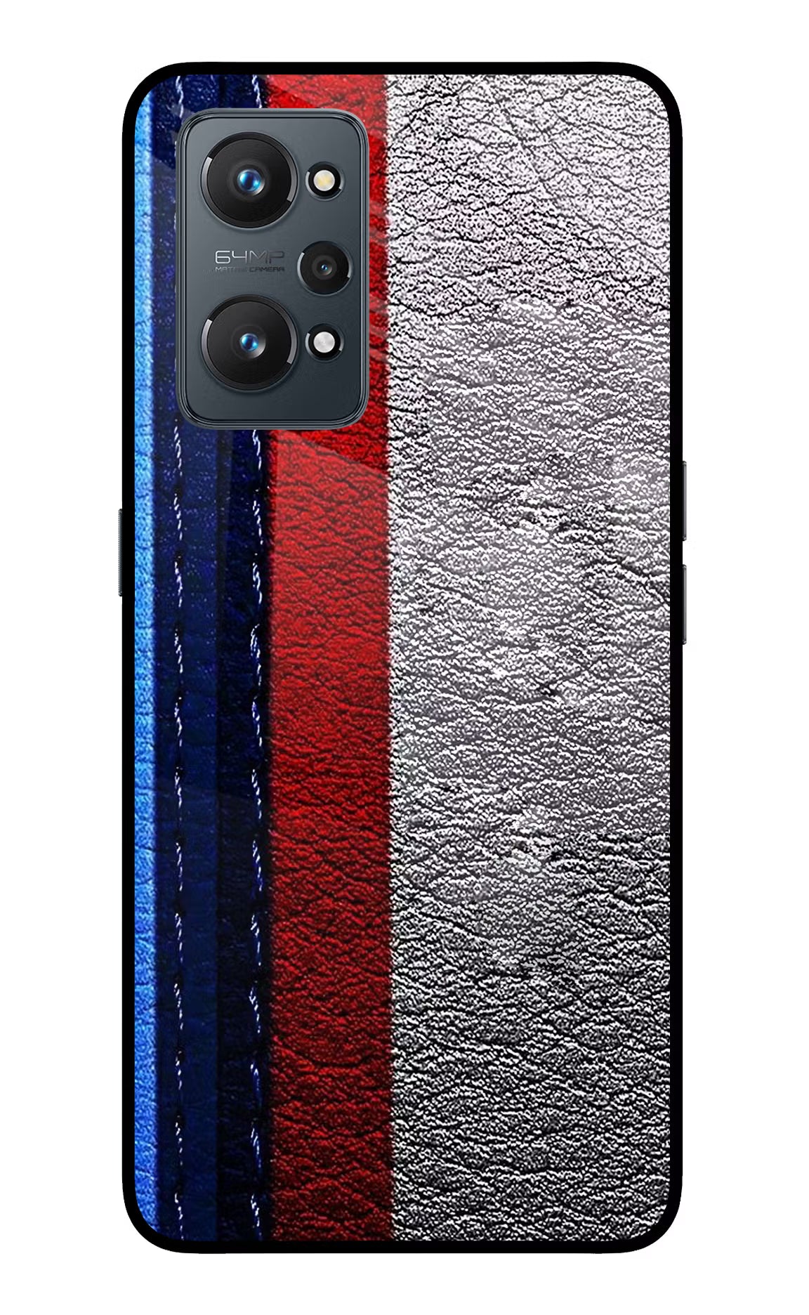 BMW Stripes Realme GT 2 5G Glass Case Back Cover by Casekaro