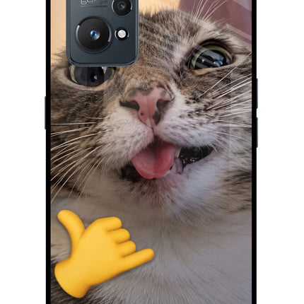 Silly Cat Call Realme GT 2 5G Glass Case