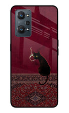 Midnight Cat Realme GT 2 5G Glass Case