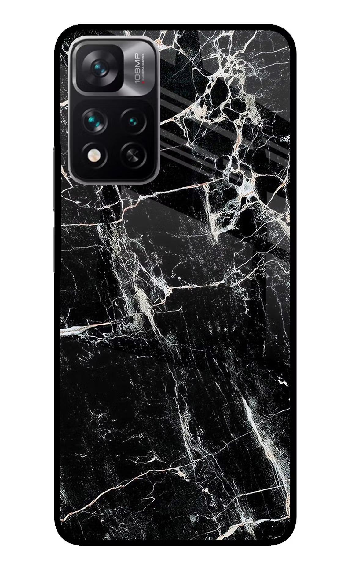 Black Marble Texture Mi 11i 5G/11i 5G Hypercharge Glass Case