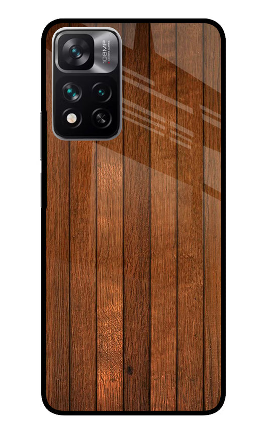 Wooden Artwork Bands Mi 11i 5G/11i 5G Hypercharge Glass Case