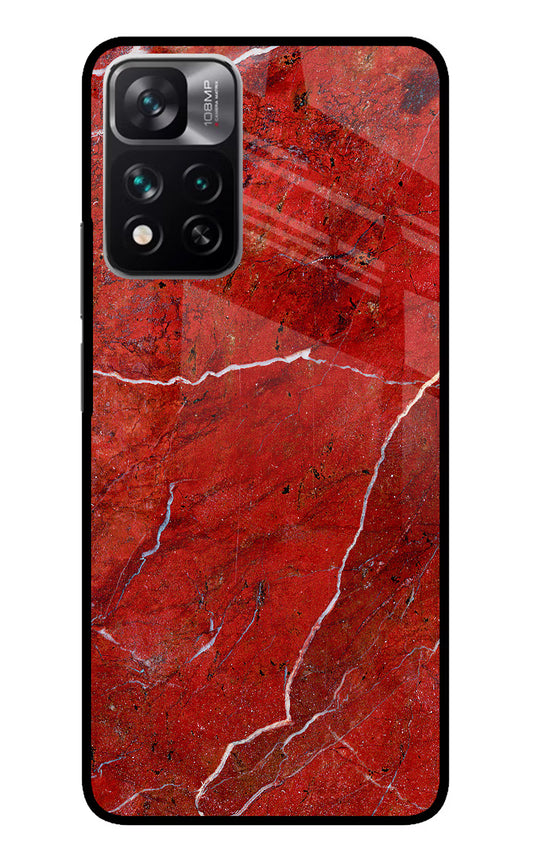 Red Marble Design Mi 11i 5G/11i 5G Hypercharge Glass Case