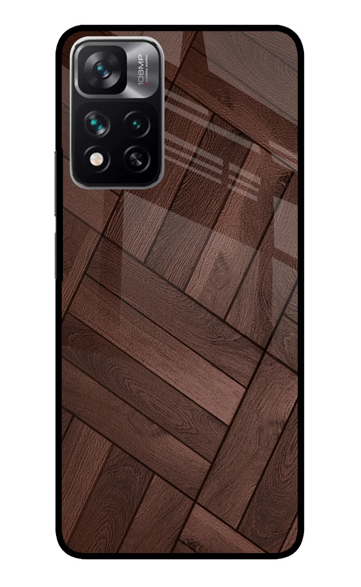 Wooden Texture Design Mi 11i 5G/11i 5G Hypercharge Glass Case