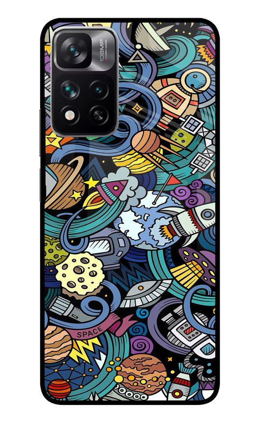 Space Abstract Mi 11i 5G/11i 5G Hypercharge Glass Case