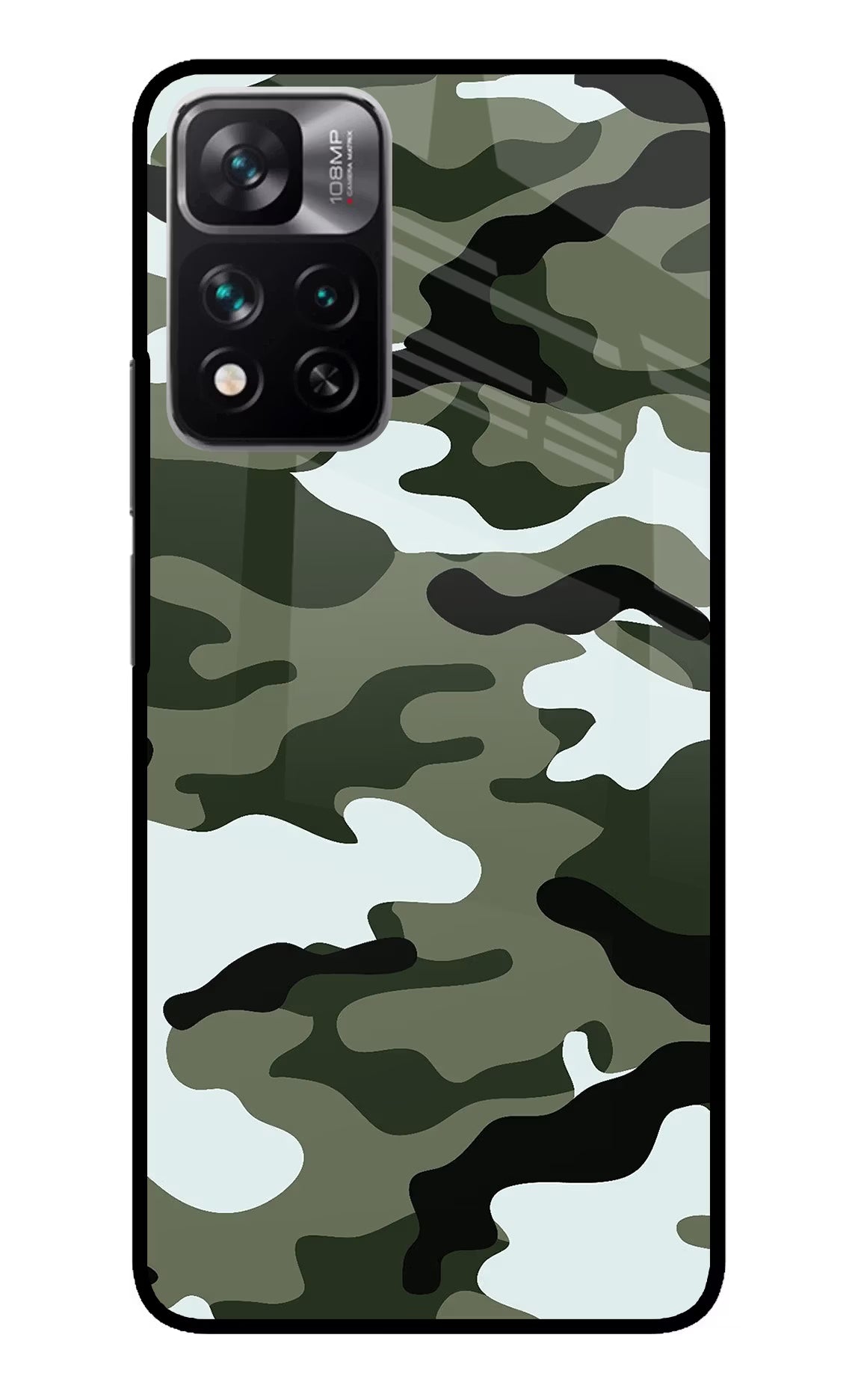 Camouflage Mi 11i 5G/11i 5G Hypercharge Glass Case