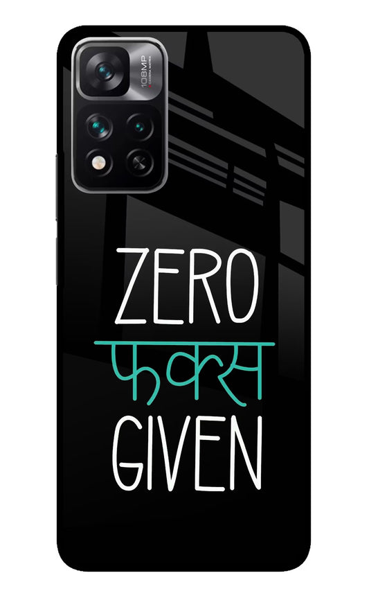 Zero Fucks Given Mi 11i 5G/11i 5G Hypercharge Glass Case