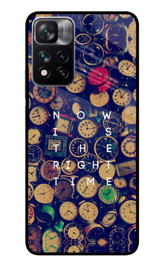 Now is the Right Time Quote Mi 11i 5G/11i 5G Hypercharge Glass Case