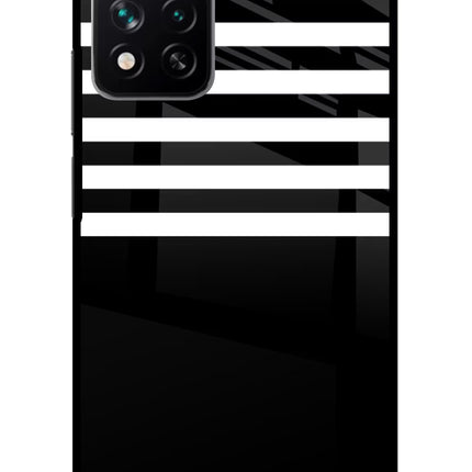 Black and White Print Mi 11i 5G/11i 5G Hypercharge Glass Case