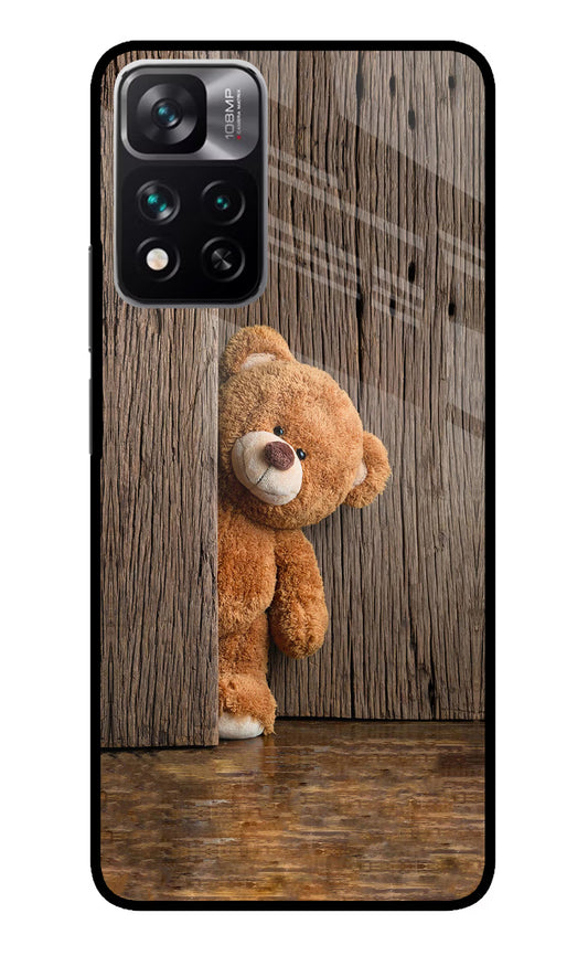 Teddy Wooden Mi 11i 5G/11i 5G Hypercharge Glass Case