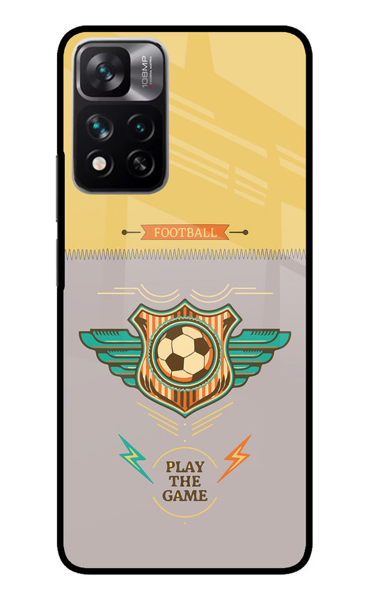 Football Mi 11i 5G/11i 5G Hypercharge Glass Case