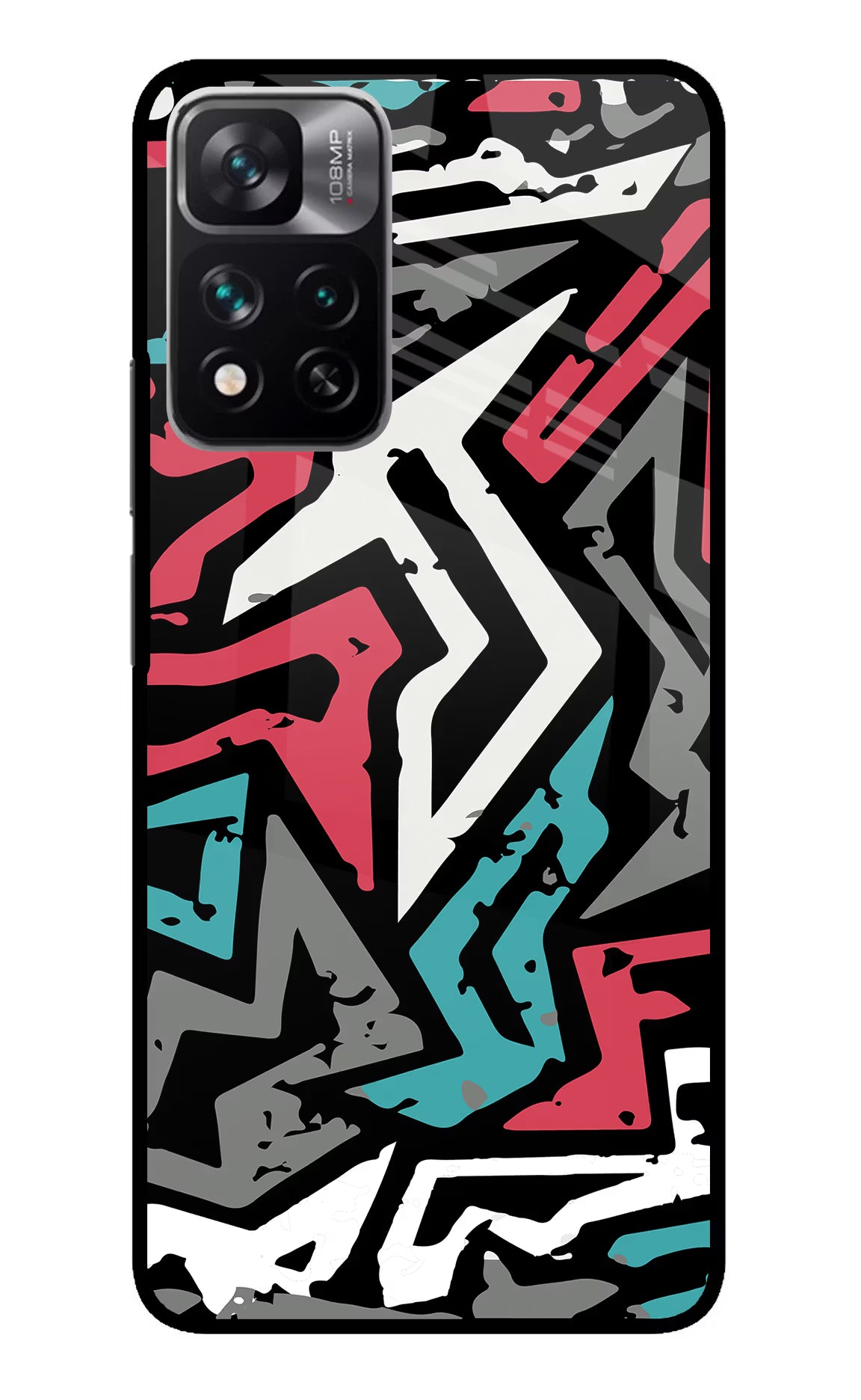 Geometric Graffiti Mi 11i 5G/11i 5G Hypercharge Glass Case